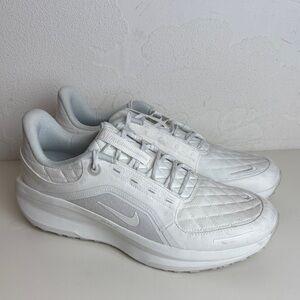 Nike Men's White Gray Quilted Air Winflo 11 Gore-Tex Sneakers Size 14